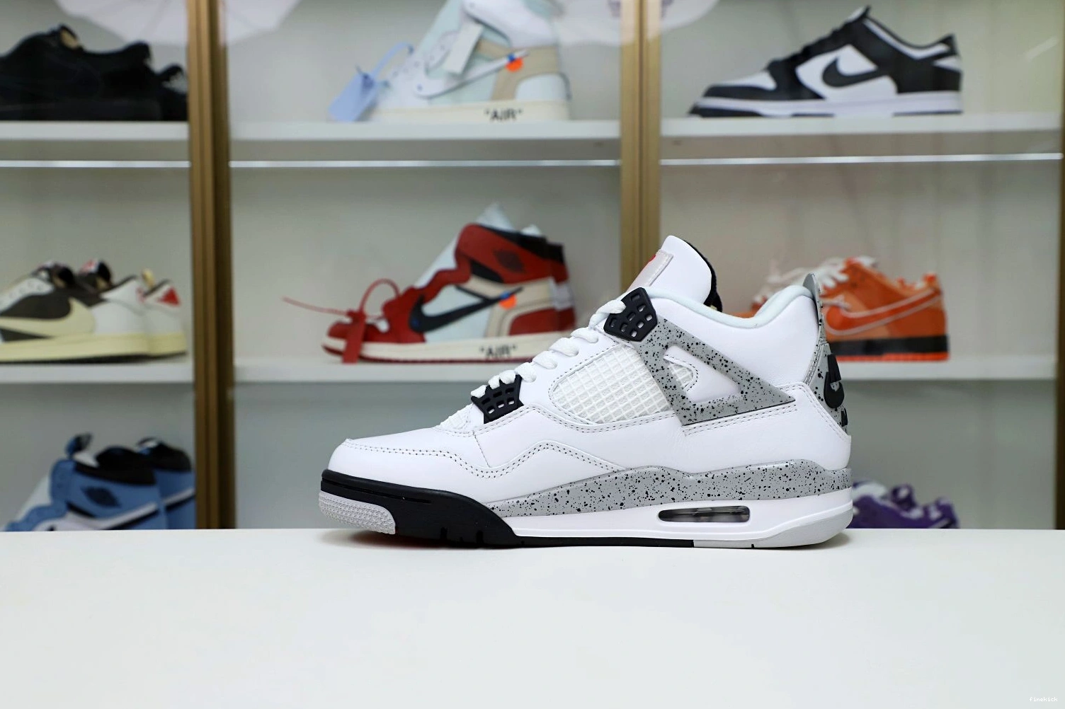 Air Cement Jordan Retro 4 White 0709